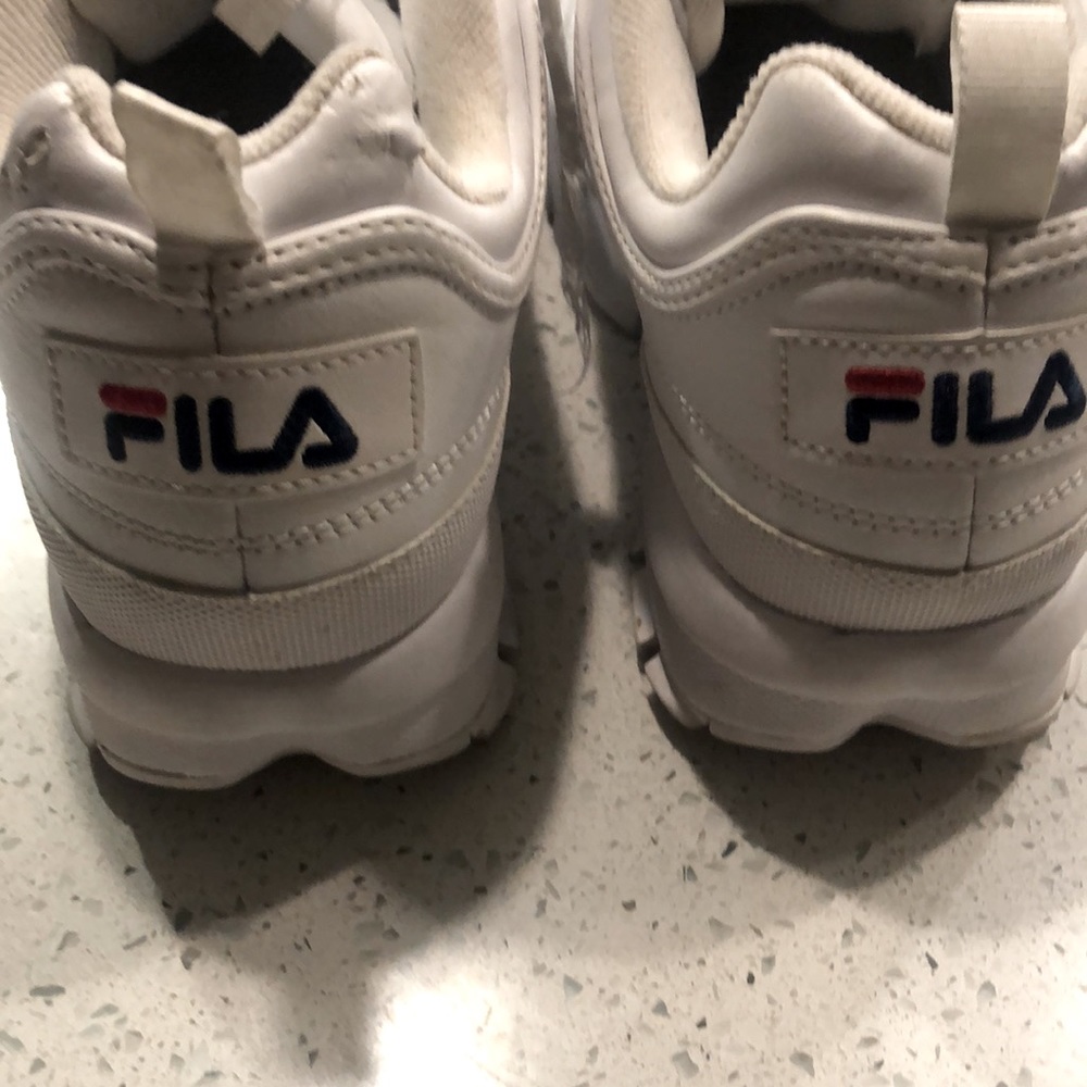 Fila Chunky White Shoes View 5